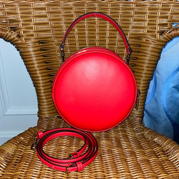 ♠️🍅kate spade 3D Tomato Mangia Double Dual Compartment Small Crossbody Bag Red - Picture 10 of 15